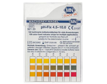 Tiras Reactivas pH 3,8   5,5ph con farbiger Escala para determinación del Valor del pH en líquidos 